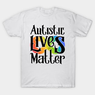 Autism Lives Matter infinity symbol gradient T-Shirt